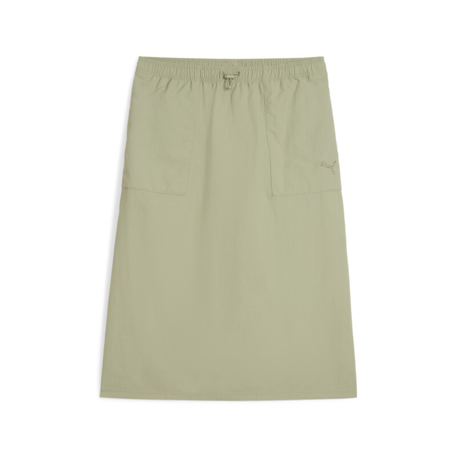 HER COMFORT WOVEN HIGH-WAIST SKIRT. 