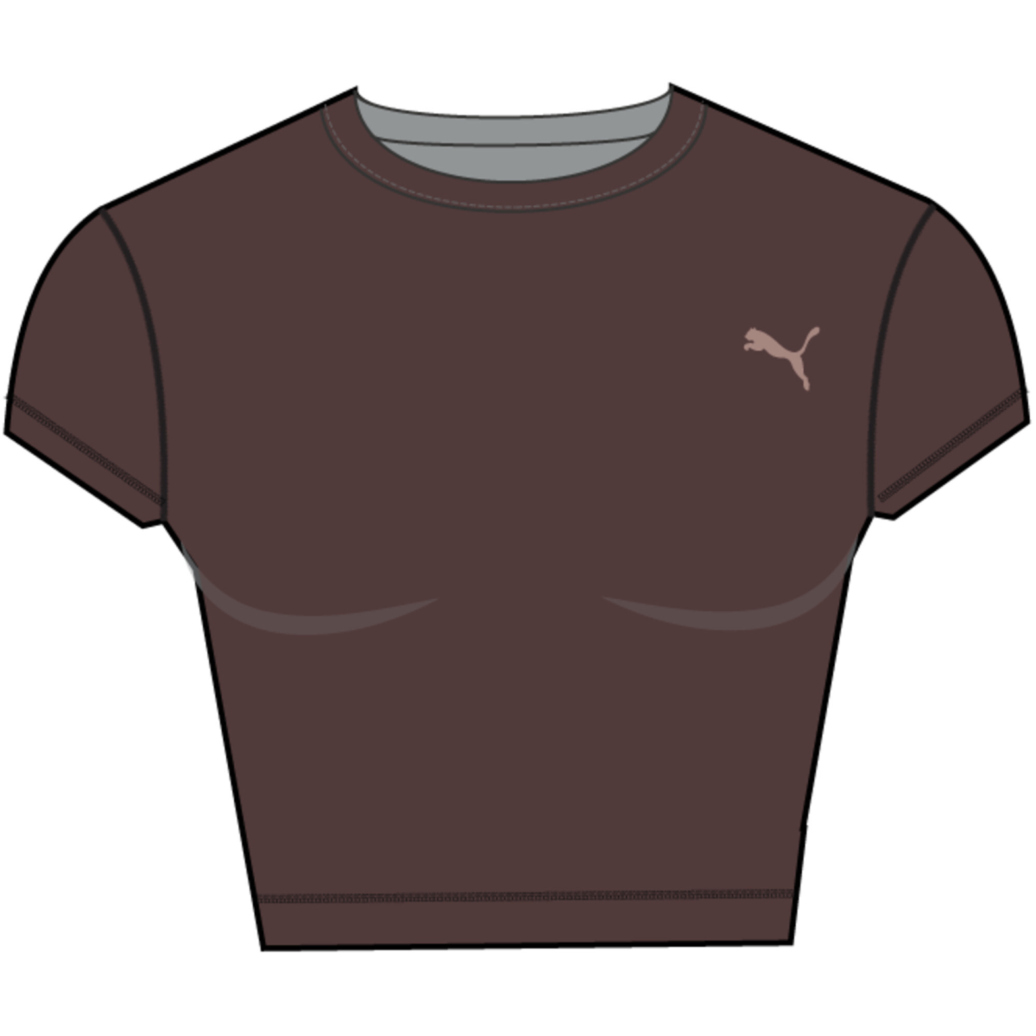 W PUMA STRONG CROSS BACK TEE 
