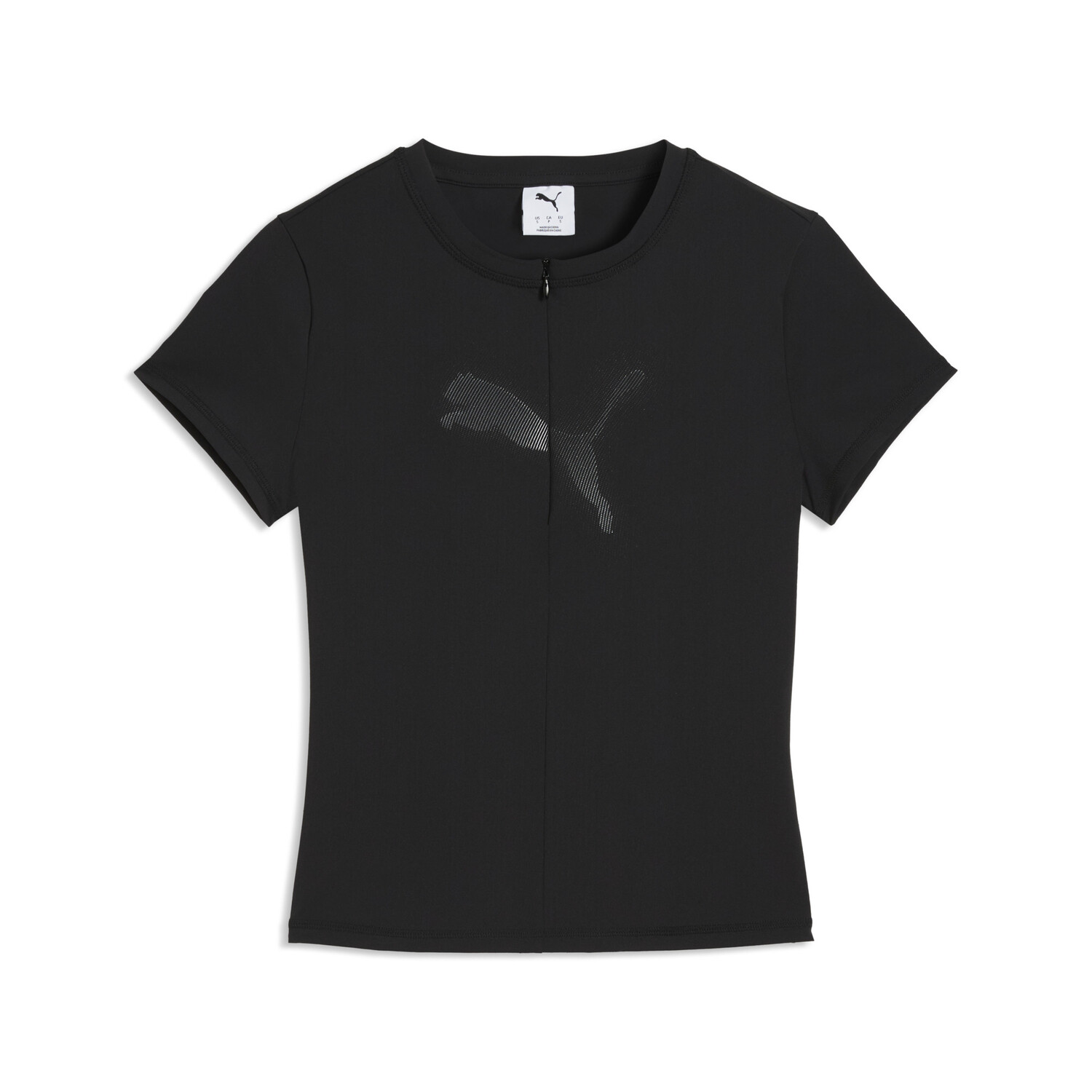DARE TO SLIM HALF ZIP WARP KNIT GRAPHIC 