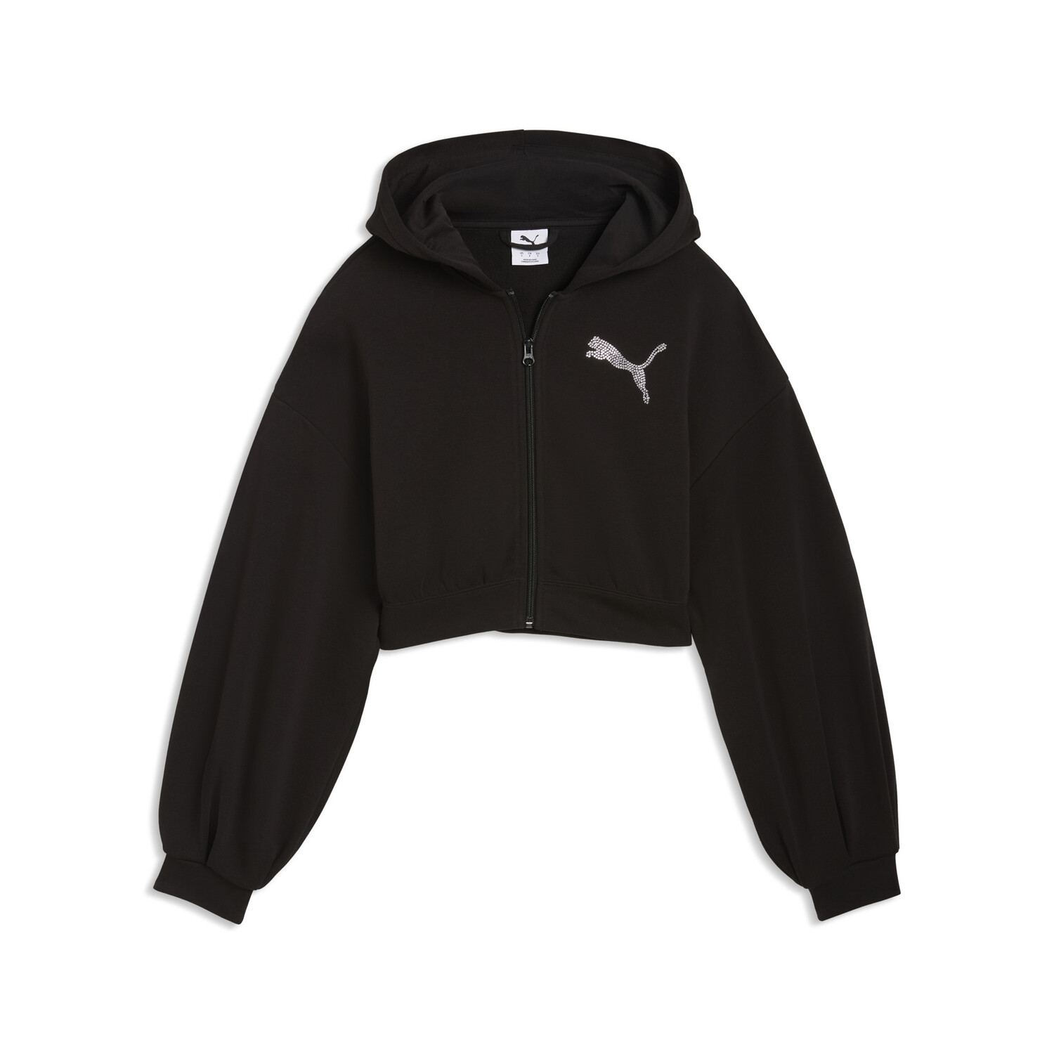 ESSENTIALS GRAPHIC BEDAZZLED FZ HOODIE T. #63539401