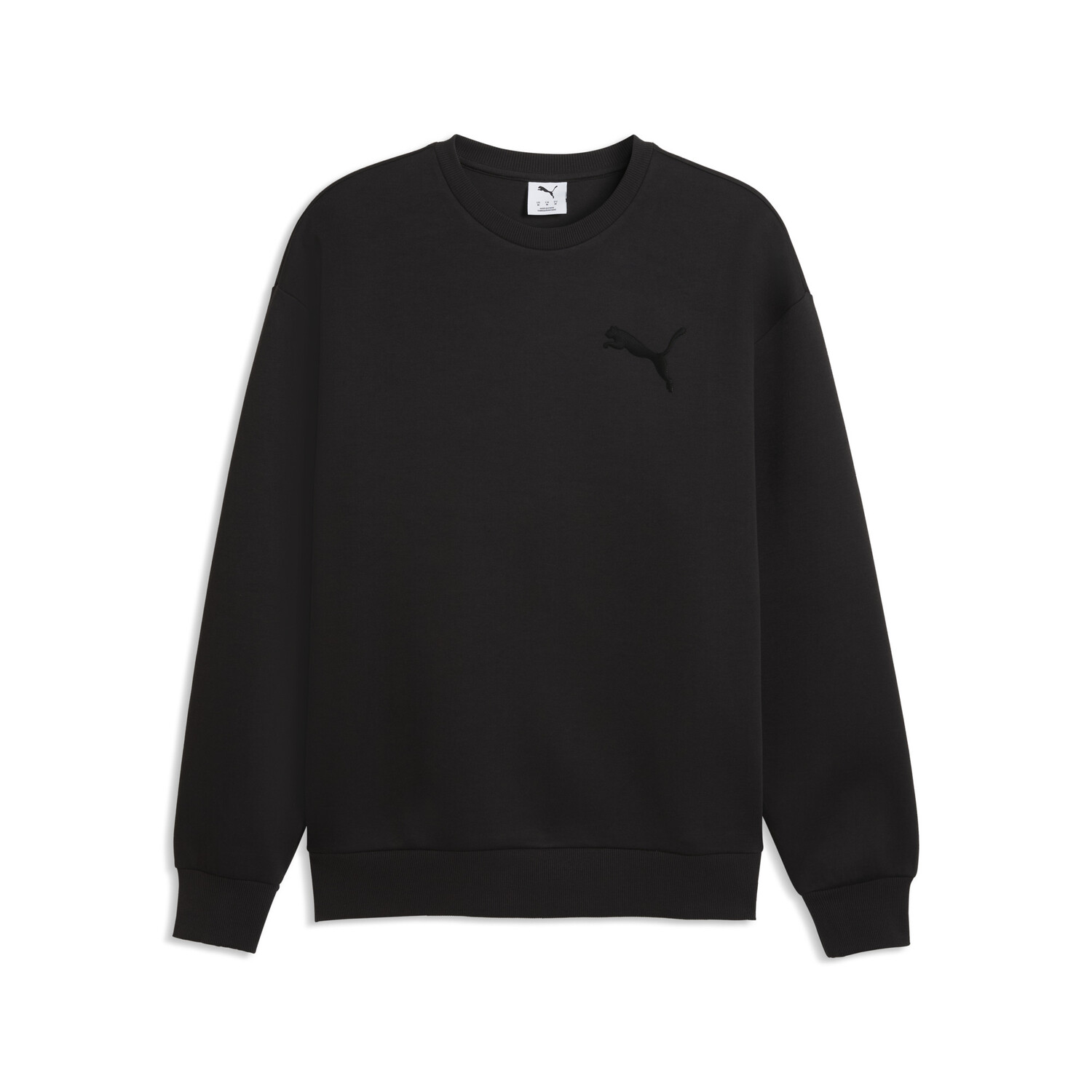 ESS ELEVATED CAT LOGO RELAXED CREW DK 