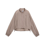 HER RELAXED FULL-ZIP WOVEN JACKET 