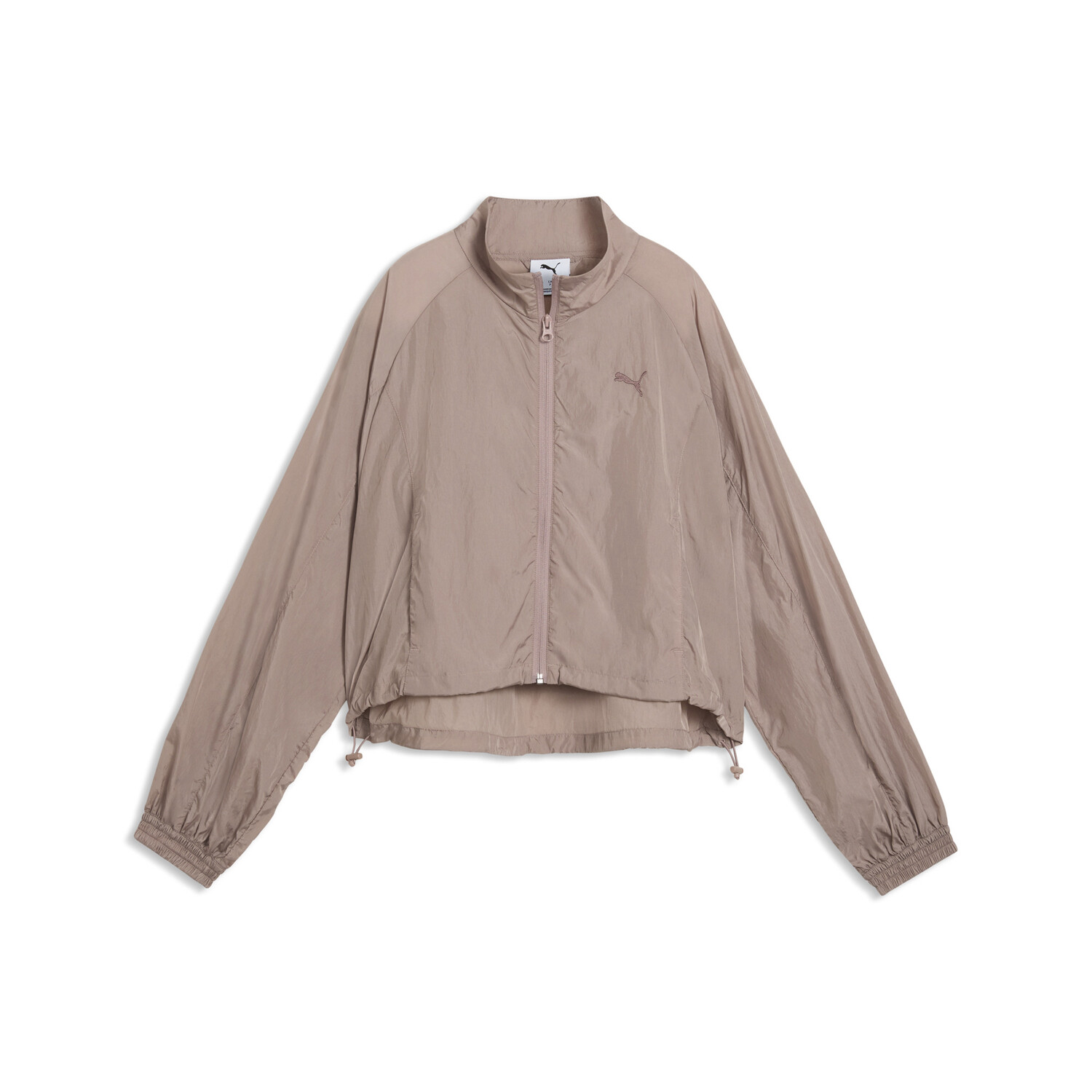 HER RELAXED FULL-ZIP WOVEN JACKET 