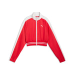 T7 PIQUE RELAXED CROPPED TRACK JACKET 